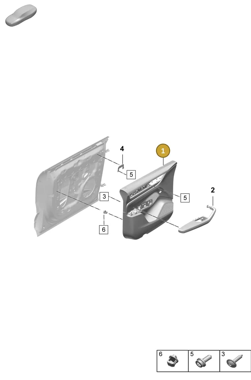 95C867011RQQQ — Porsche Macan (2024-2024) diagram p61808000, position 1