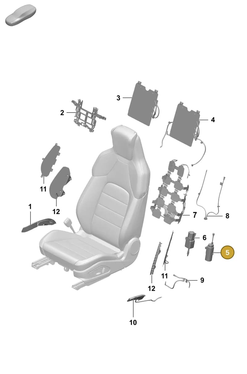 95C881073A — Porsche Macan (2024-2024) diagram p61817620, position 5
