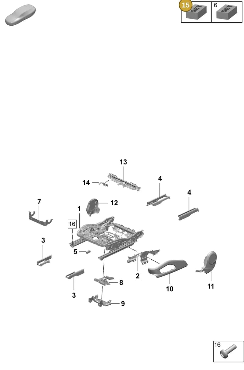 95C881447 — Porsche Macan (2024-2024) diagram p61817100, position 15