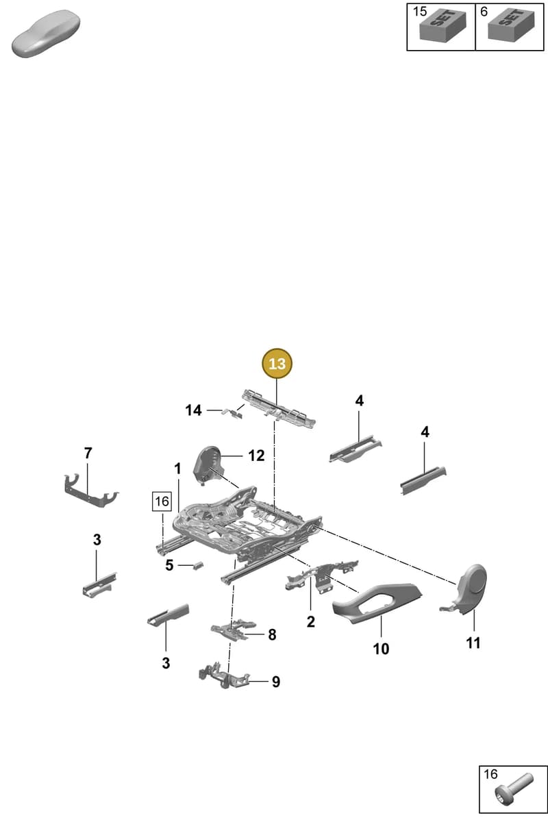 95C881545 — Porsche Macan (2024-2024) diagram p61817120, position 13