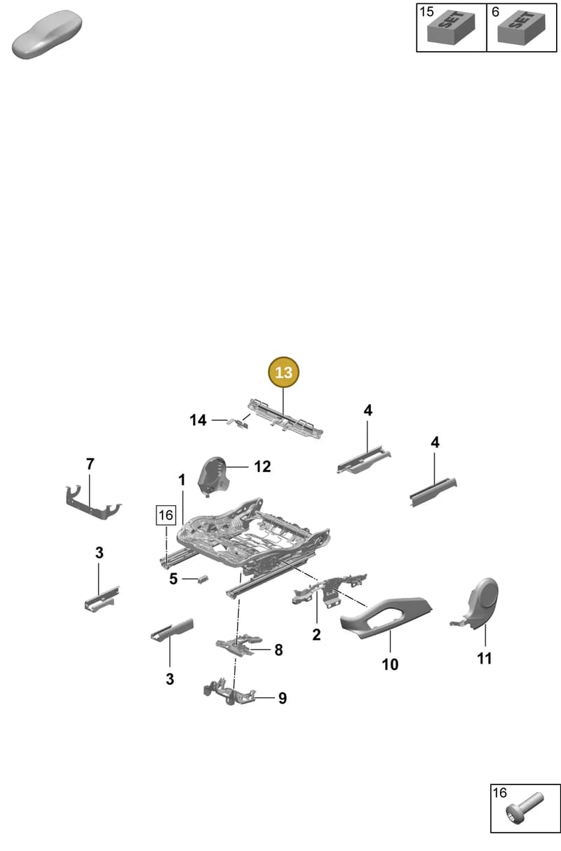 95C881545 — Porsche Macan (2024-2024) diagram p61817100, position 13