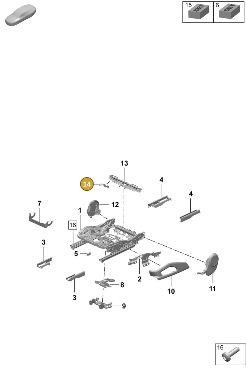 95C881818IN2 — Porsche Macan (2024-2024) diagram p61817120, position 14