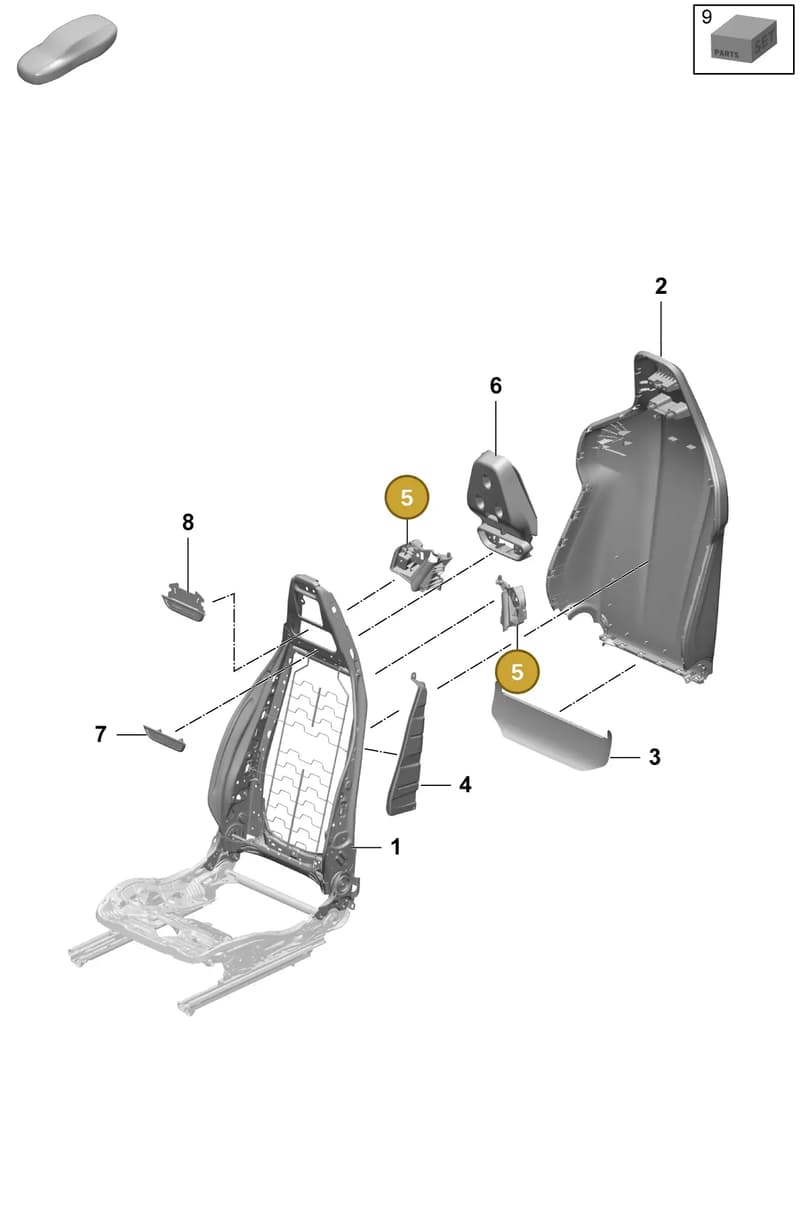 95C881990A — Porsche Macan (2024-2024) diagram p61817020, position 5