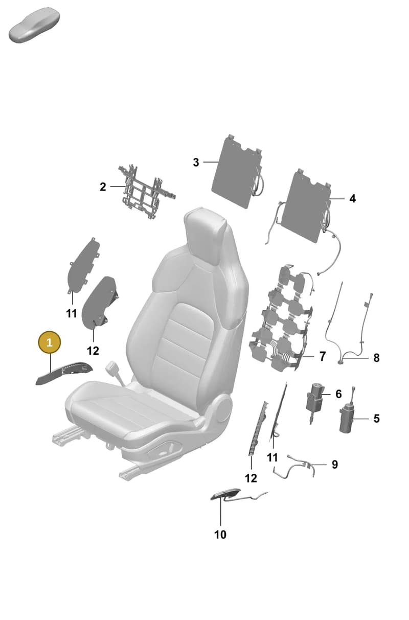 95C882349 — Porsche Macan (2024-2024) diagram p61817620, position 1