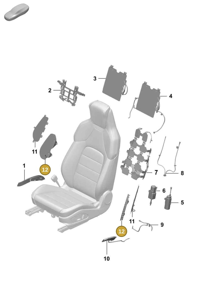 95C882351B — Porsche Macan (2024-2024) diagram p61817620, position 12