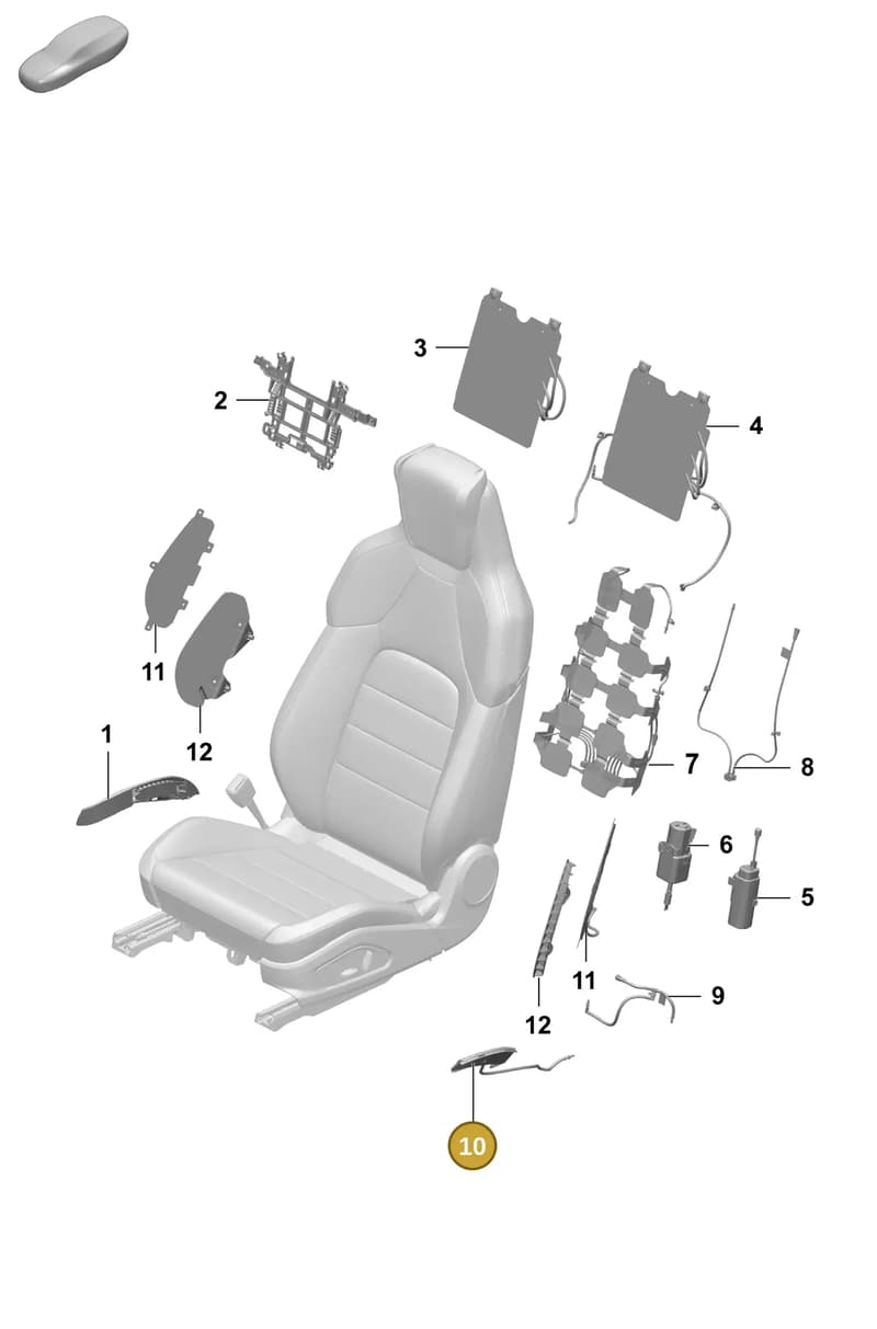 95C882385 — Porsche Macan (2024-2024) diagram p61817620, position 10