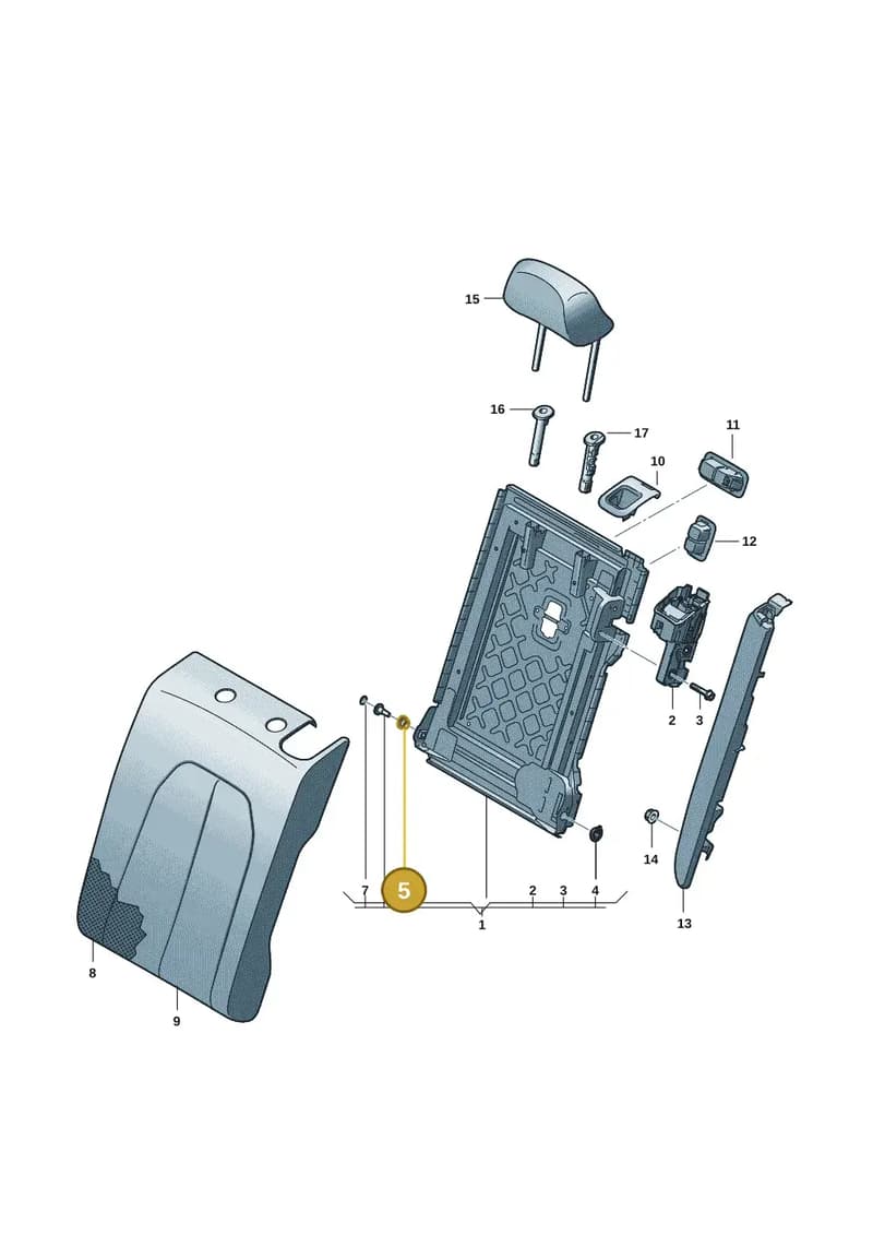 95C885500D — Audi A5 Limousine (2024-2025) diagram 8wh885200, position 5