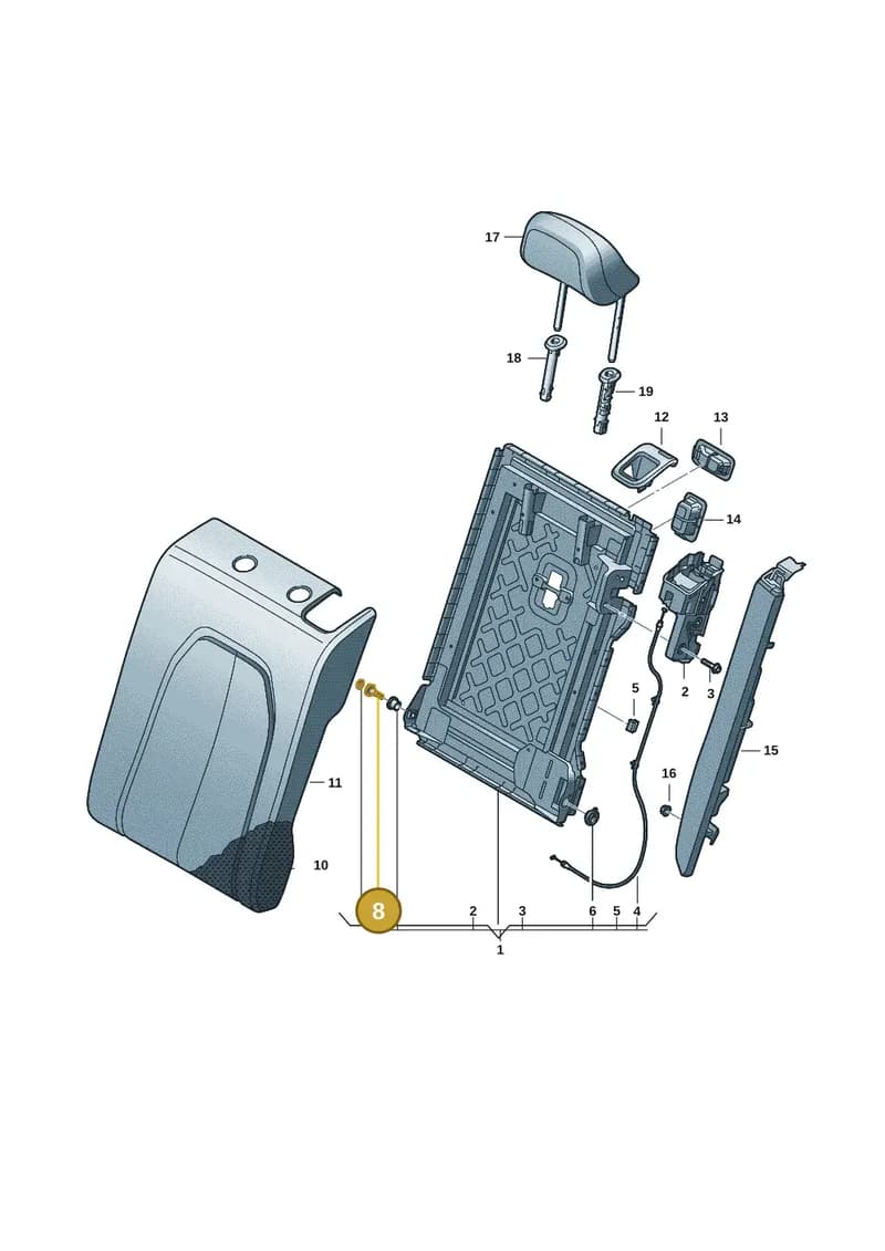 95C885581 — Audi A5 Avant (2024-2025) diagram 8wk885200, position 8