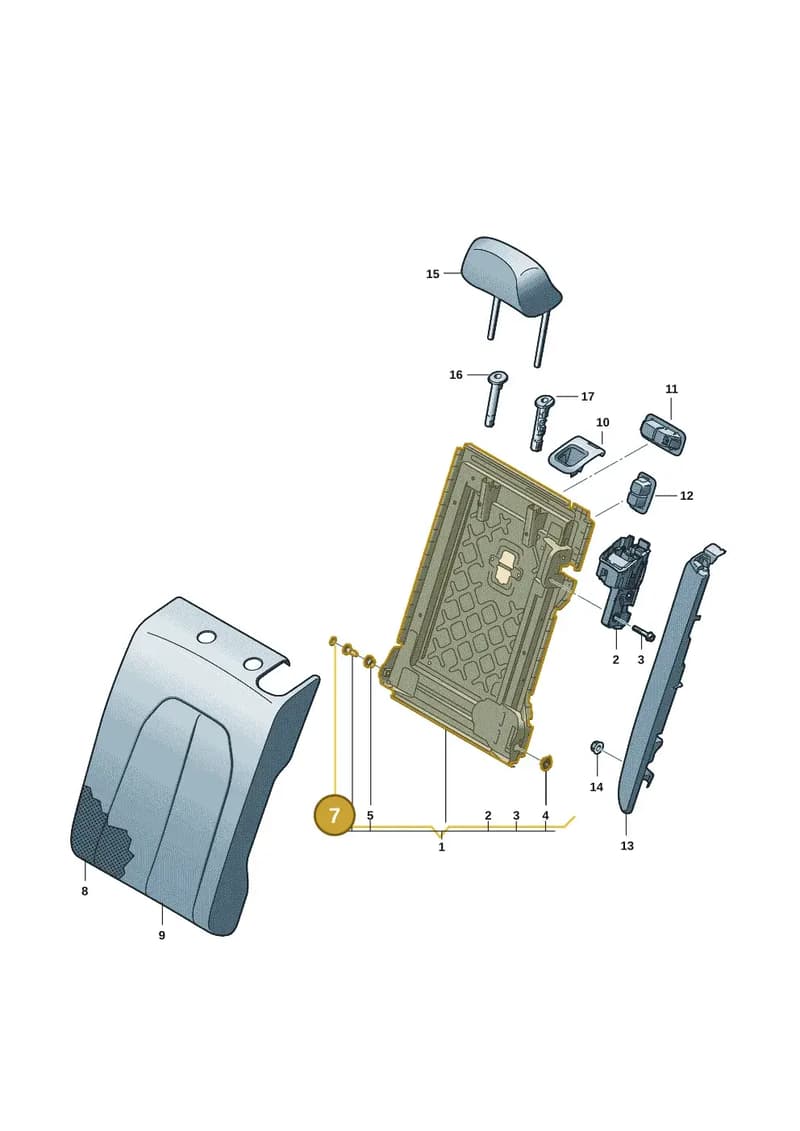 95C885645 — Audi A5 Limousine (2024-2025) diagram 8wh885200, position 7