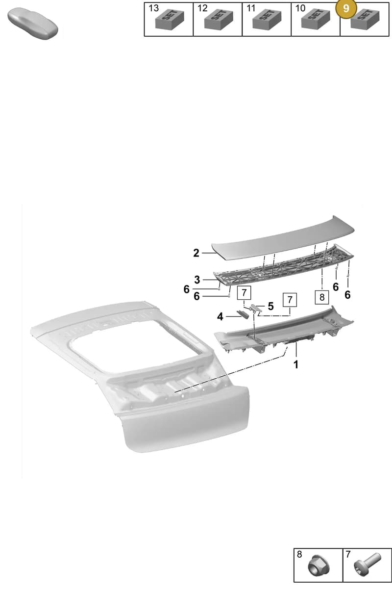 95C898033 — Porsche Macan (2024-2024) diagram p61803150, position 9