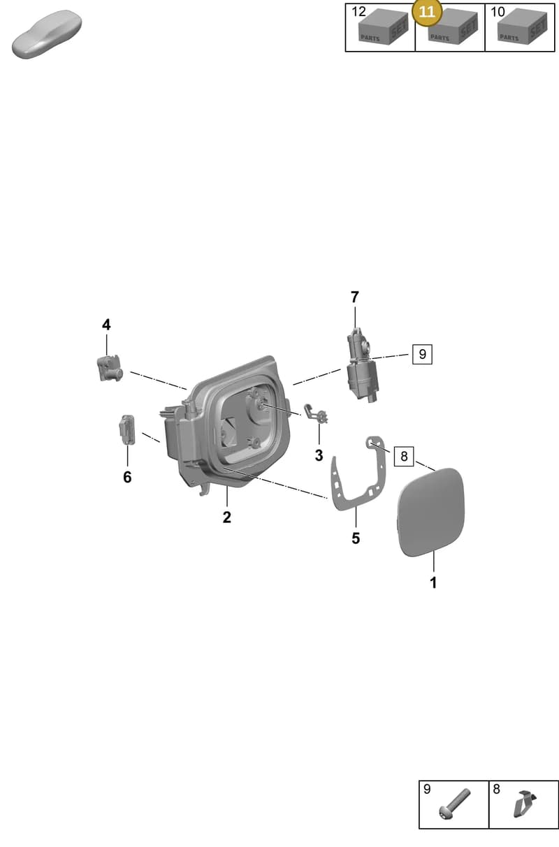95C898038A — Porsche Macan (2024-2024) diagram p61801600, position 11