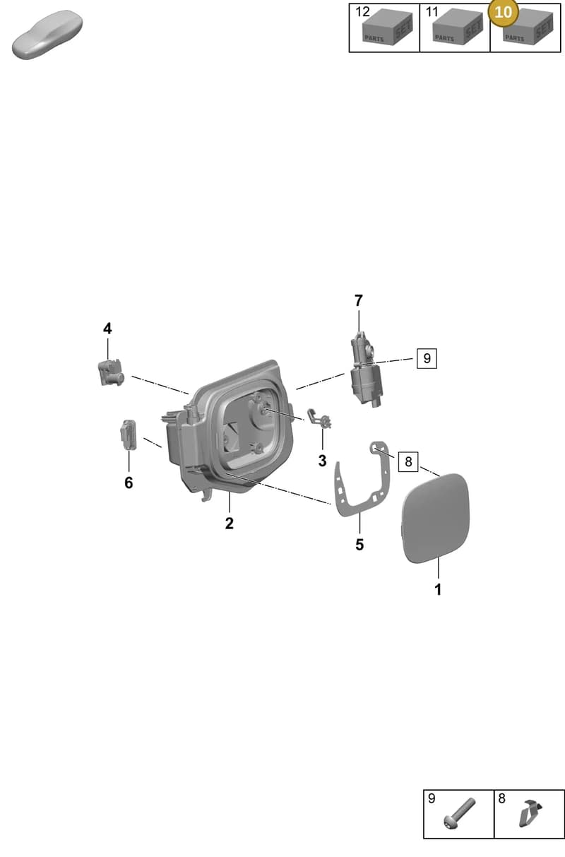 95C898038 — Porsche Macan (2024-2024) diagram p61801600, position 10