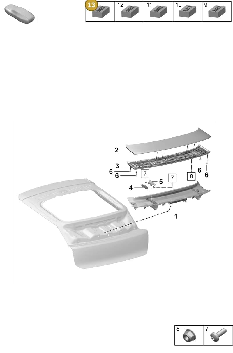95C898040 — Porsche Macan (2024-2024) diagram p61803150, position 13
