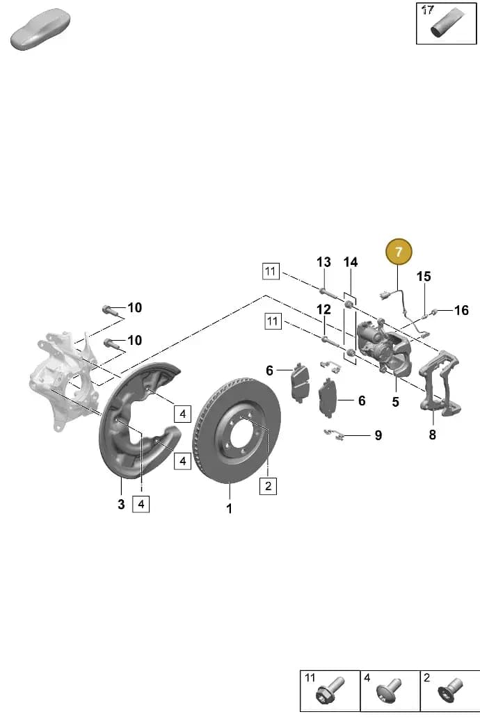 95C907253C — Porsche Macan (2024-2024) diagram p61603100, position 7