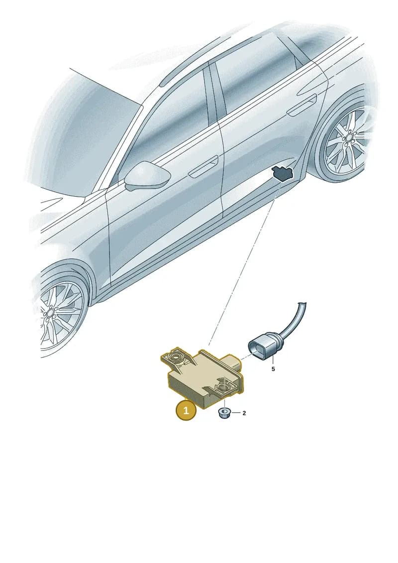 95C907273P — Audi A5 Limousine (2024-2025) diagram 8wk907700, position 1