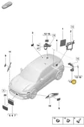 95C907461A Porsche Bracket for Radar Sensor