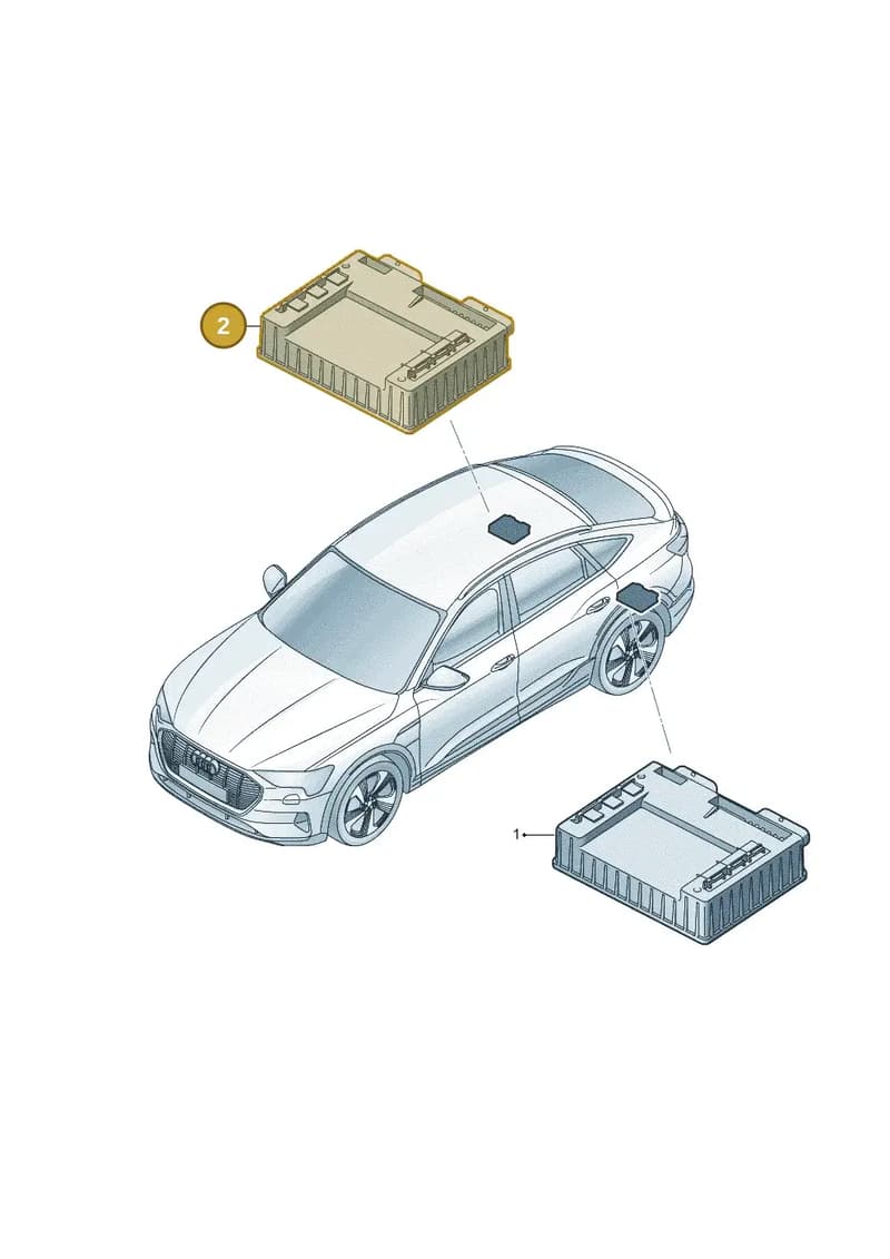 95C907594CF — Audi Q6 e-tron (2023-2025) diagram f5s907594, position 2