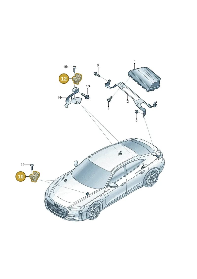 95C907651 — Audi RS e-tron GT (2020-2025) diagram 4j1907777, position 10+12