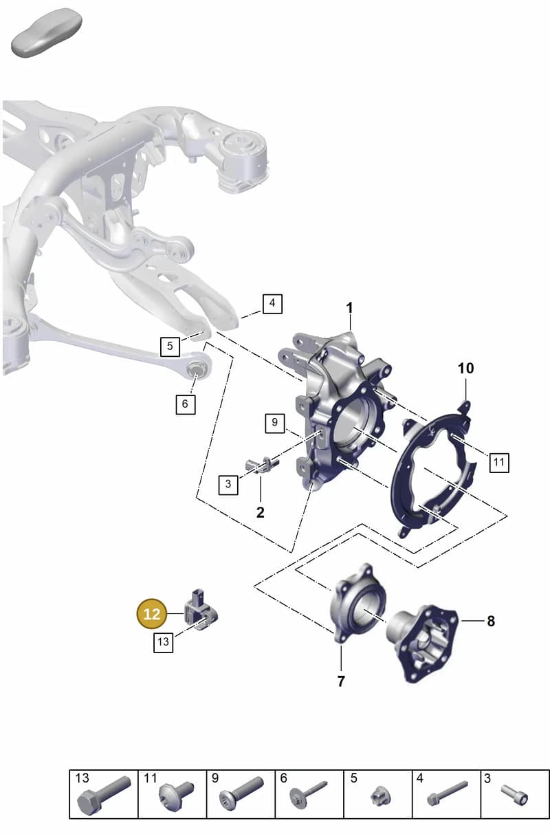 95C907656 — Porsche Cayenne Coupe (2023-2023) diagram p60501020, position 12