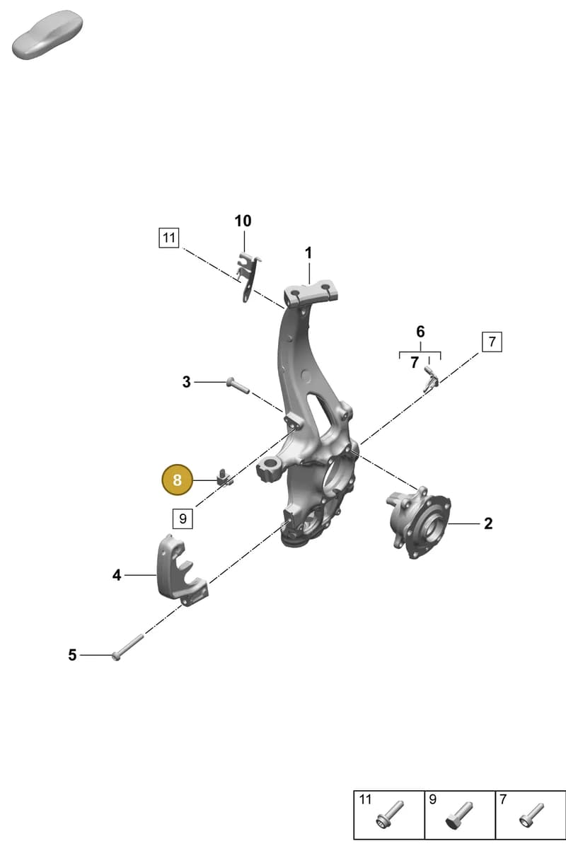 95C907656 — Porsche Macan (2024-2024) diagram p61401020, position 8