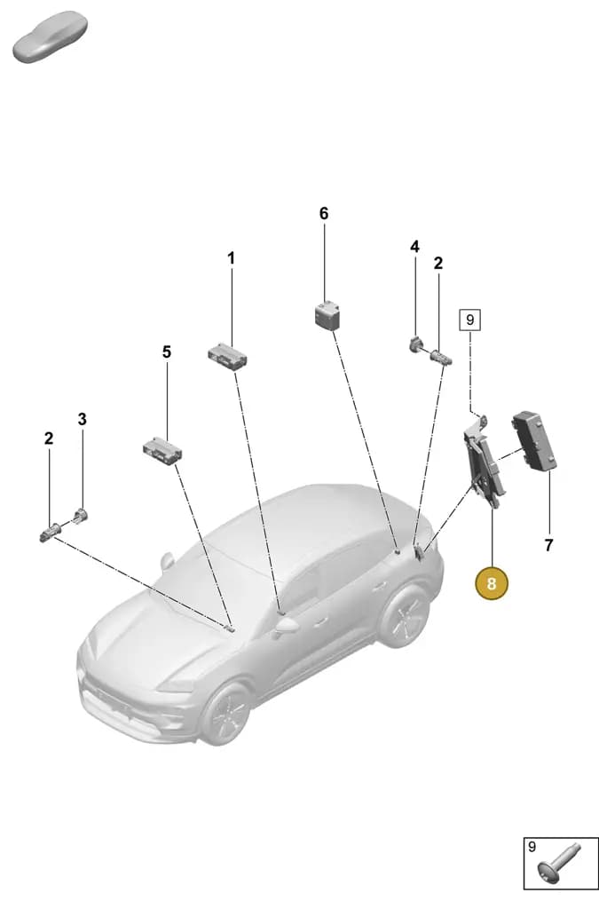 95C907717 — Porsche Macan (2024-2024) diagram p61905700, position 8