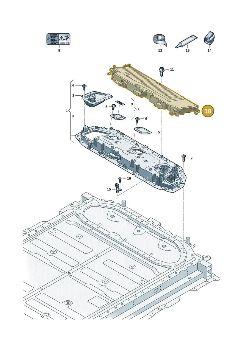 95C915233AE — Audi Q6 e-tron (2023-2025) diagram f5s915600, position 10