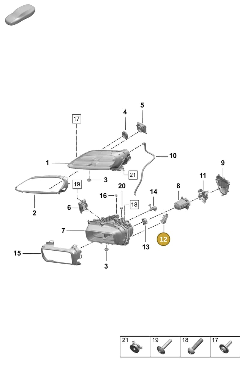 95C915587 — Porsche Macan (2024-2024) diagram p61908000, position 12