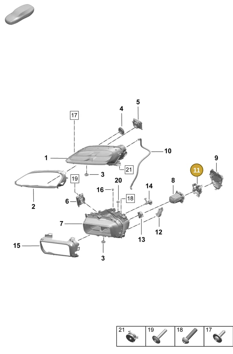 95C915593 — Porsche Macan (2024-2024) diagram p61908000, position 11