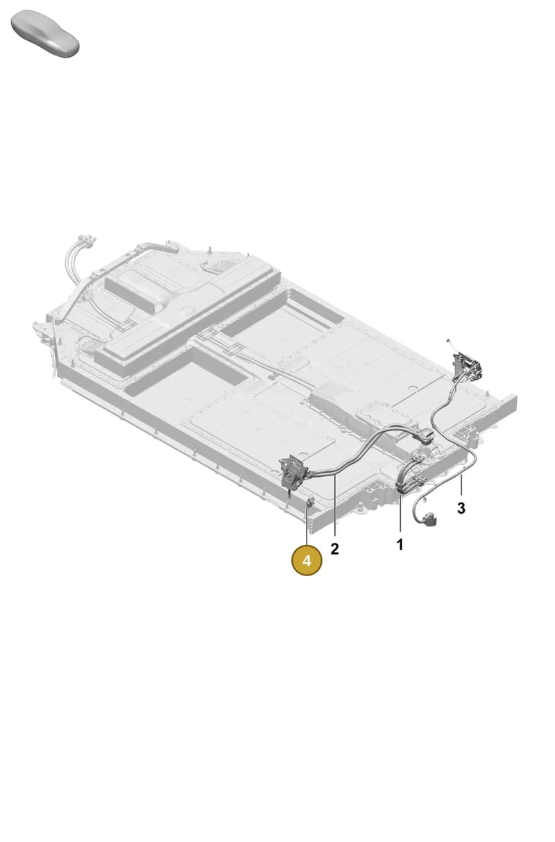 95C915738G — Porsche Taycan Sport Turismo (2023-2025) diagram p64902400, position 4