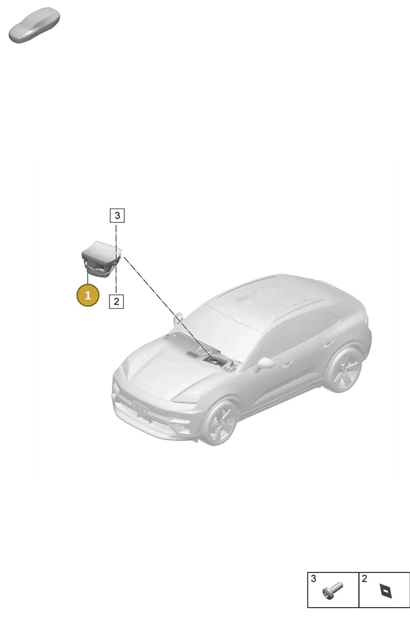 95C919617AB — Porsche Macan (2024-2024) diagram p61915000, position 1