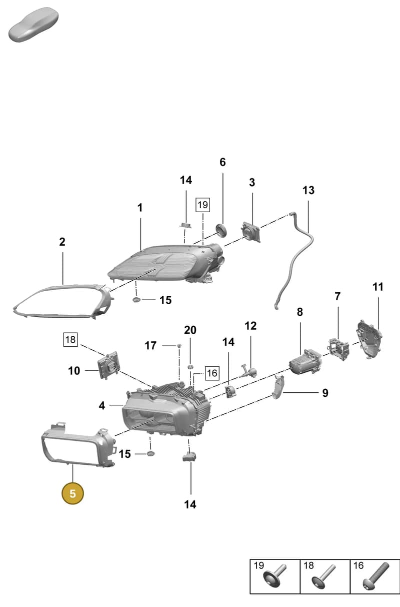 95C941119 — Porsche Macan (2024-2024) diagram p61908100, position 5