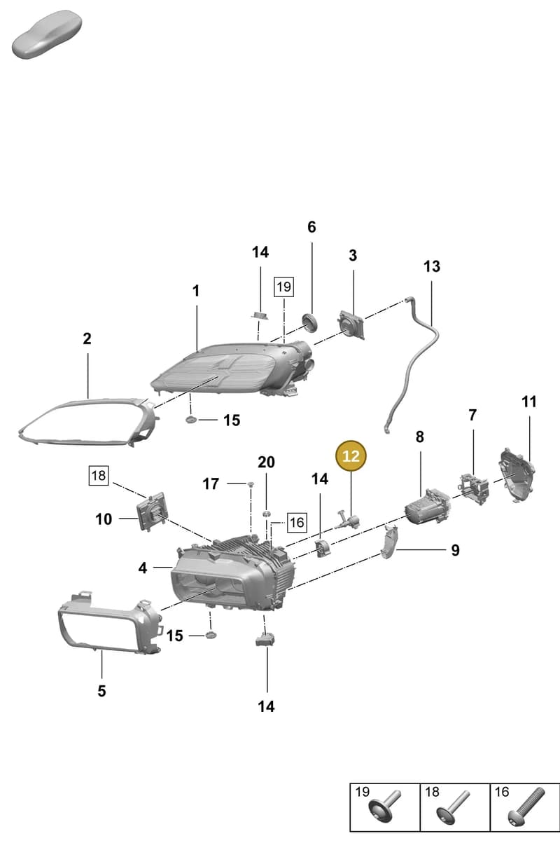 95C941301 — Porsche Macan (2024-2024) diagram p61908100, position 12