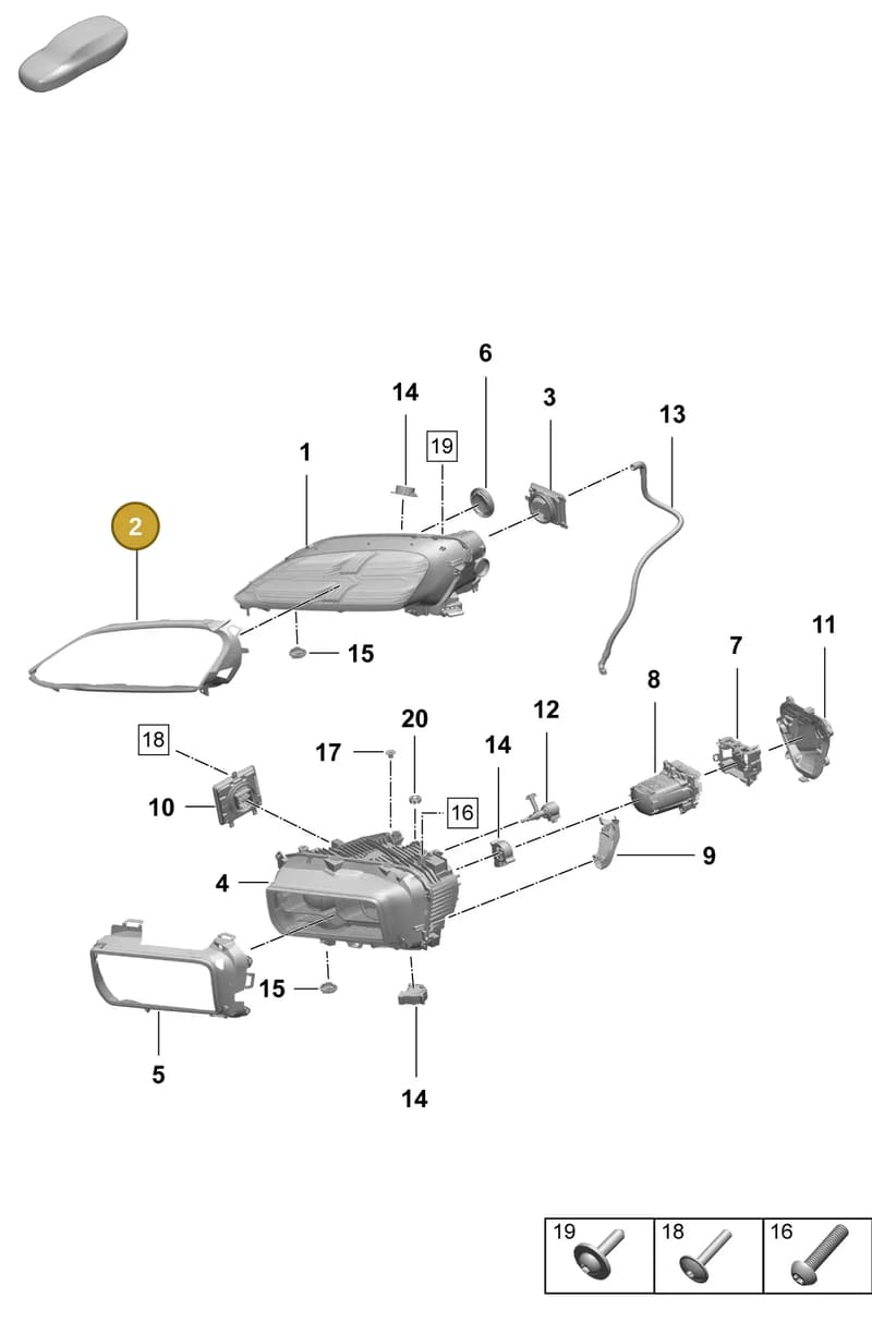 95C941323 — Porsche Macan (2024-2024) diagram p61908100, position 2