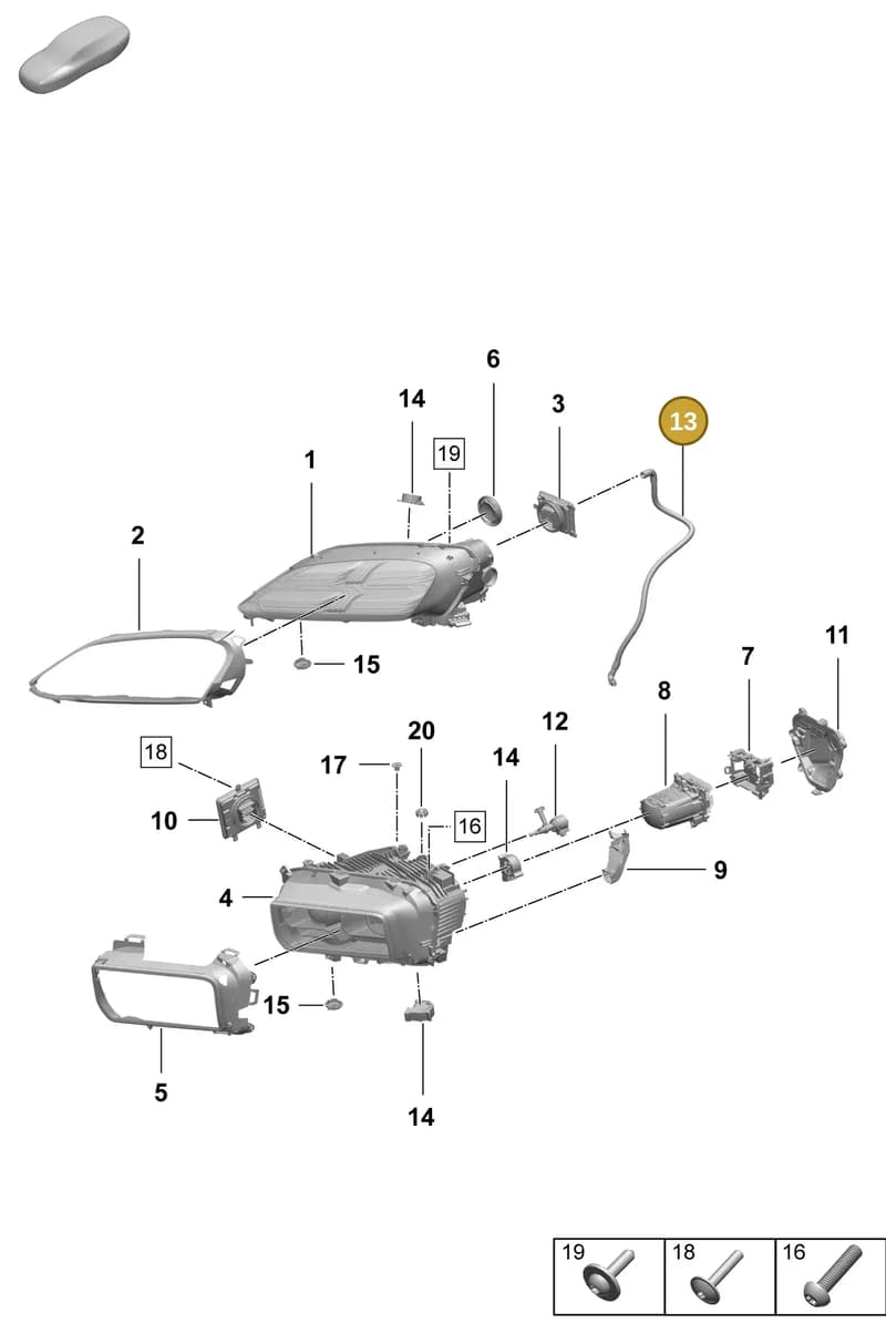 95C941559C — Porsche Macan (2024-2024) diagram p61908100, position 13