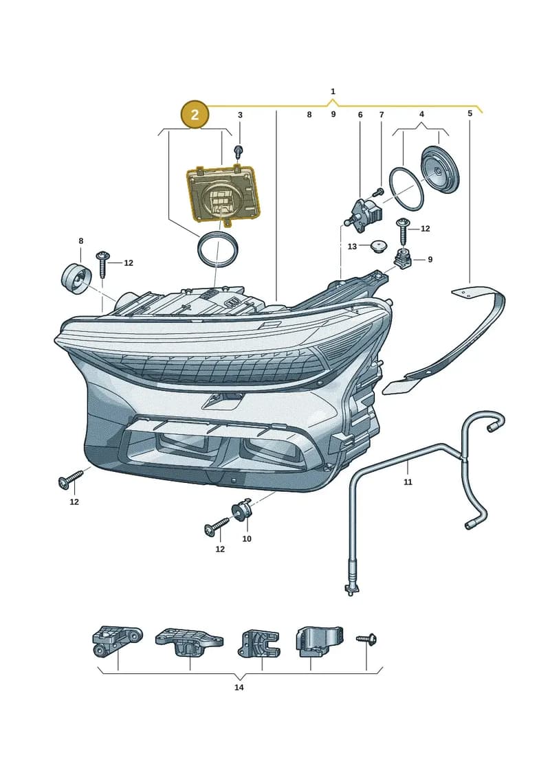 95C941591AE — Audi Q6 e-tron (2023-2025) diagram f5s941050, position 2