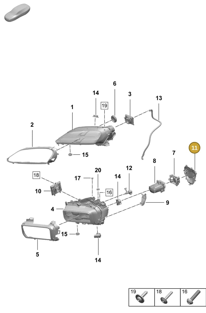 95C941617 — Porsche Macan (2024-2024) diagram p61908100, position 11