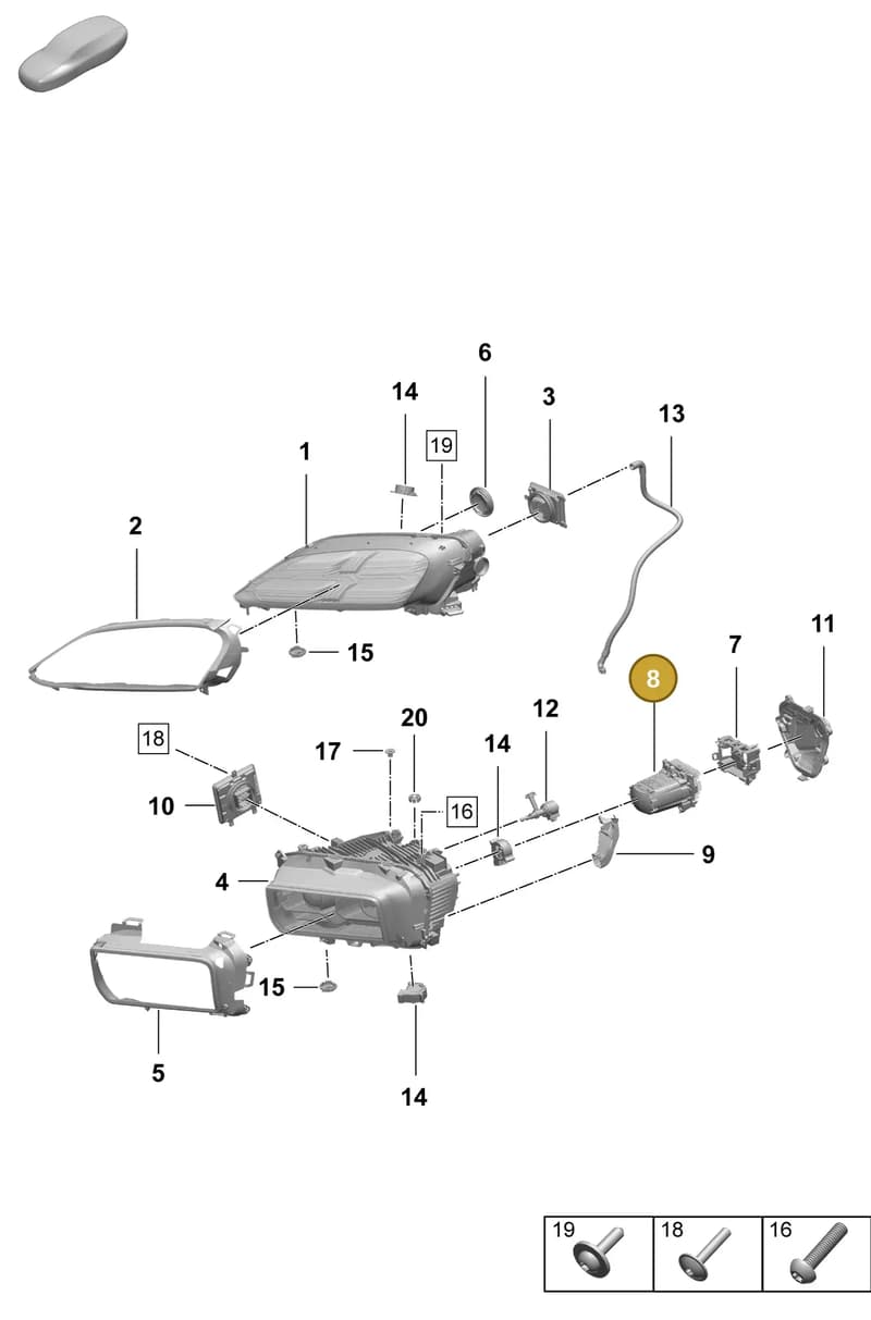 95C941665 — Porsche Macan (2024-2024) diagram p61908100, position 8
