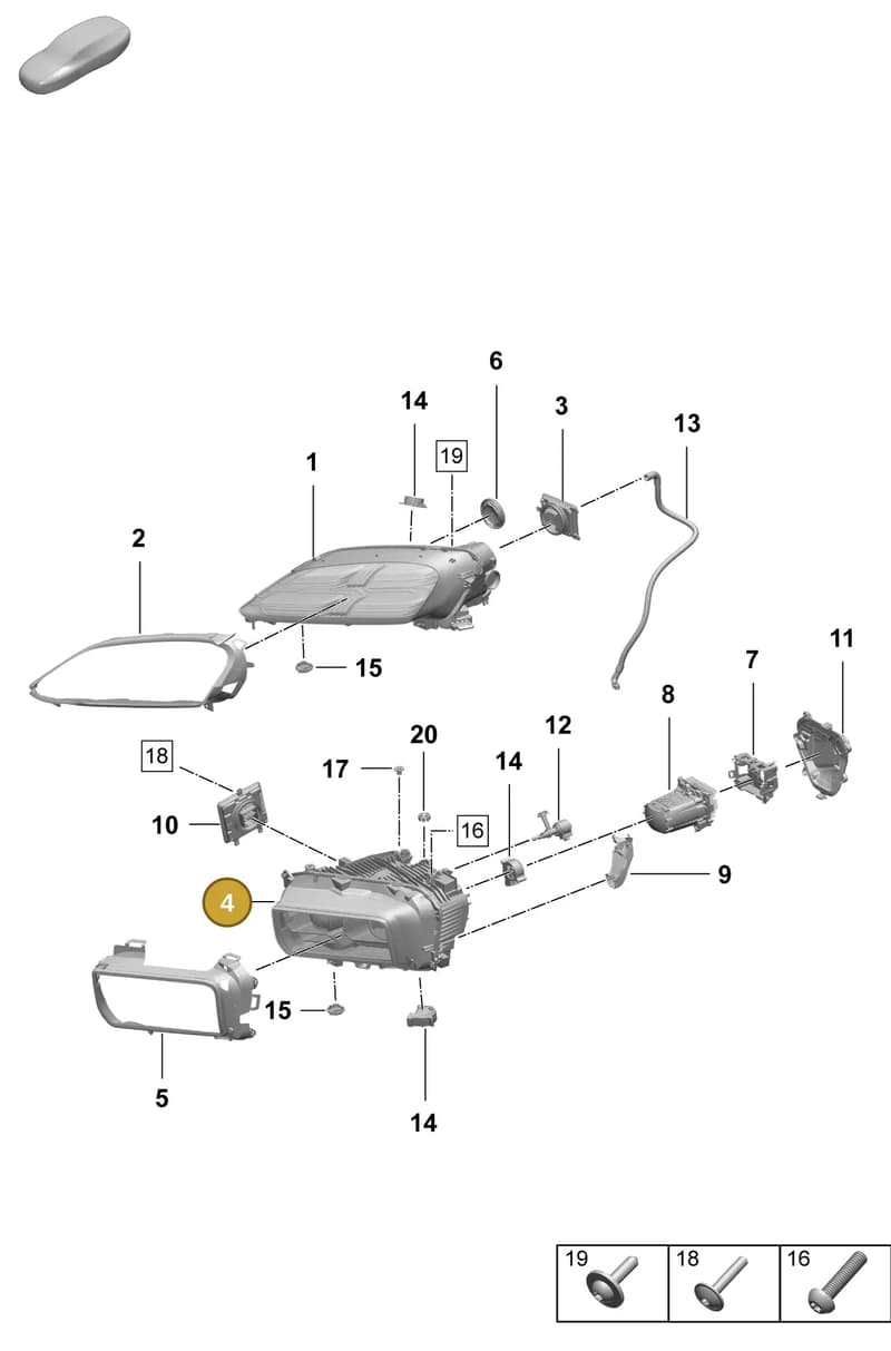 95C941753B — Porsche Macan (2024-2024) diagram p61908100, position 4