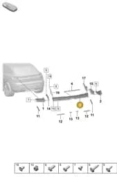 95C945070BF Porsche Rear Light