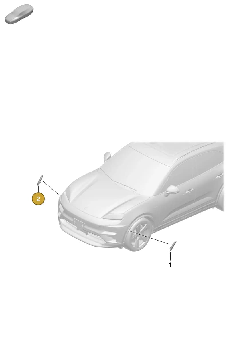 95C945072 — Porsche Macan (2024-2024) diagram p61908300, position 2