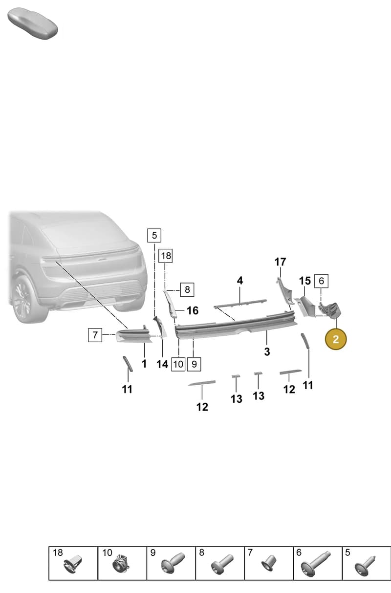95C945096AE — Porsche Macan (2024-2024) diagram p61908400, position 2