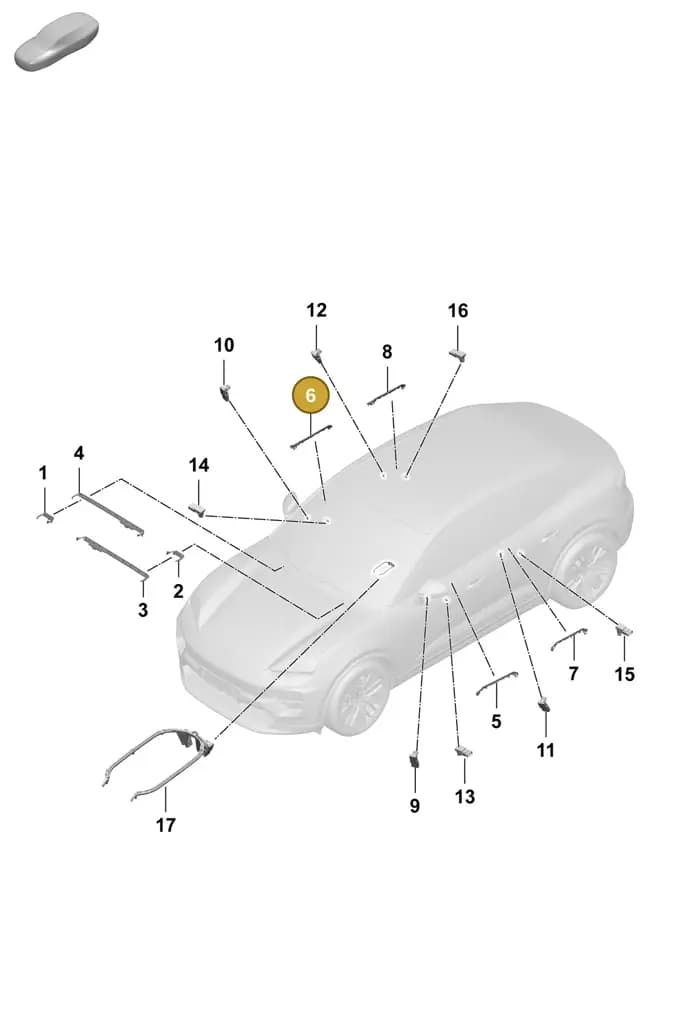 95C947094B — Porsche Macan (2024-2024) diagram p61905300, position 6