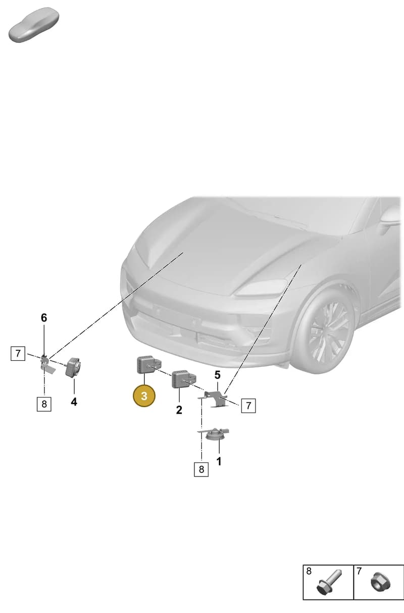 95C951603C — Porsche Macan (2024-2024) diagram p61905000, position 3