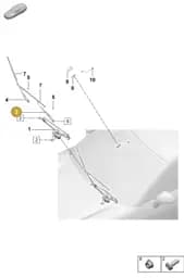 95C955410B Porsche Wiper Arm