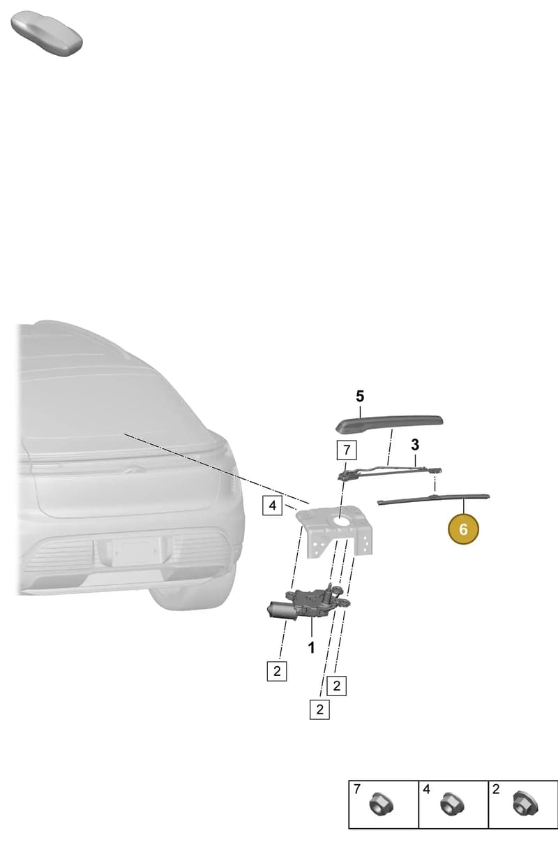 95C955427 — Porsche Macan (2024-2024) diagram p61906100, position 6