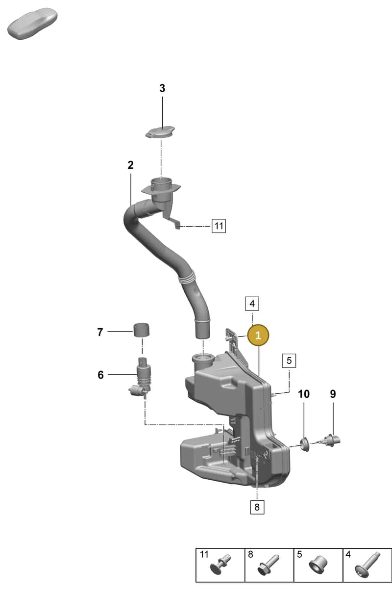 95C955448G — Porsche Macan (2024-2024) diagram p61906200, position 1