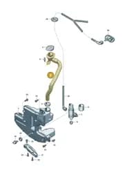 95C955463 Porsche Fuel Filler Neck