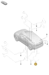 95C955568 Porsche Hose Line for Washer Water