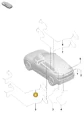 95C955744E Porsche Hose Line for Washer Water