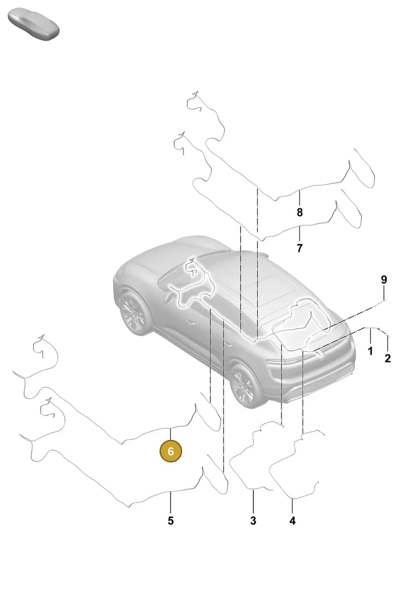 95C955744E — Porsche Macan (2024-2024) diagram p61906400, position 6